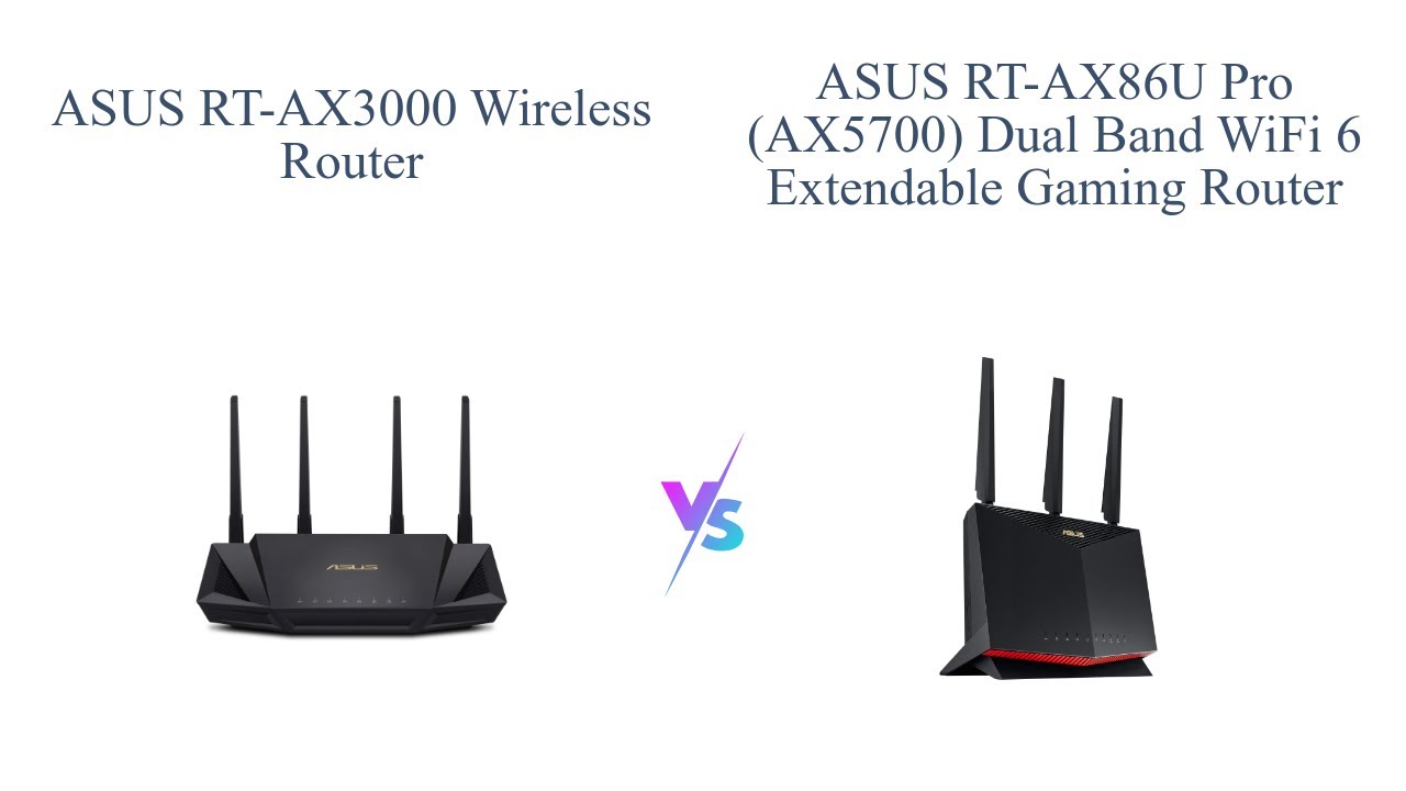 ASUS RT-AX3000 vs ASUS RT-AX86U Pro 📶🎮 | WiFi 6 Gigabit Router