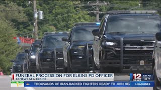 Funeral procession held for Elkins police officer who took his own life