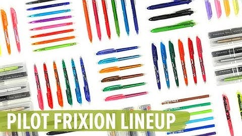 Pilot FriXion Lineup & Technology