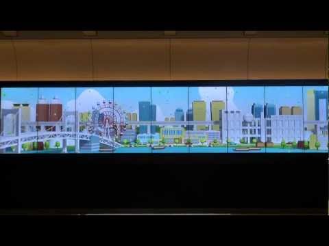 東京駅　ドーム　広告　フジテレビ＆レンボーブリッジバージョン