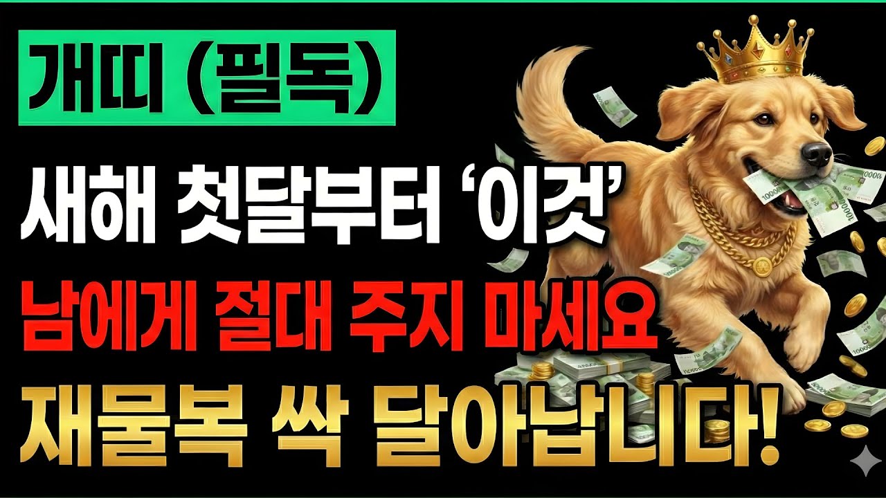 개띠🐶 , 집에 '이것' 보이면 당장 갖다 버리세요! 🚨놔두면 2026년 큰돈 다 나갑니다 (절대 그냥 지나치지 마세요)
