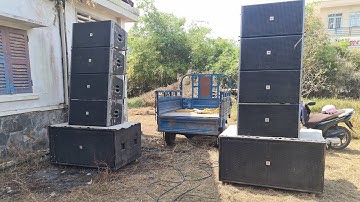 Setup cos Số Pa 260 Dàn array Khủng Đức hòa Long An || Âm thanh kẹo kéo