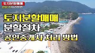 토지분할 절차 분할 최소 면적 공인중개사 처리방법