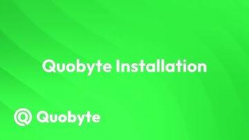 Quobyte Installation