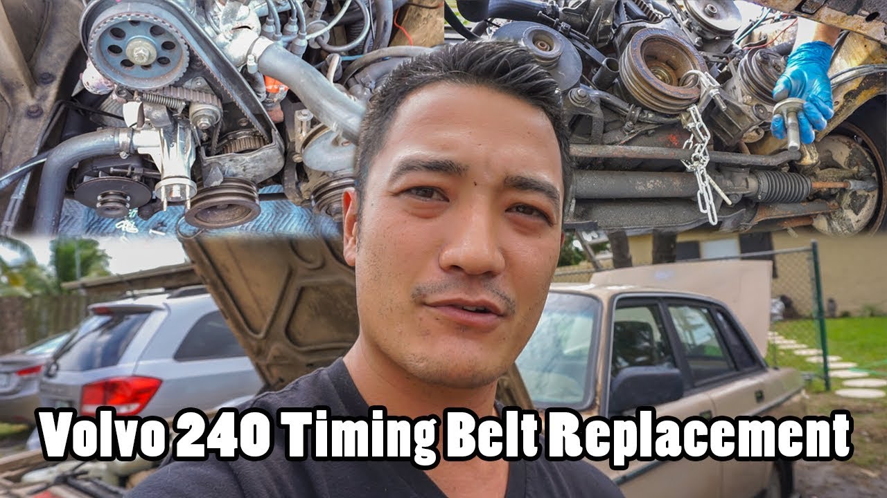 How To Replace 1986 Volvo 240 Timing Belt and Front Seals YouTube