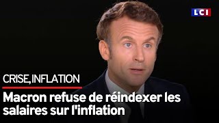 Macron refuse de réindexer les salaires sur l'inflation
