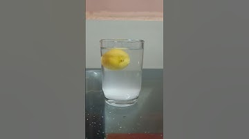 Science At Home||How Lemon Floats On Water||Density Experiment#shorts