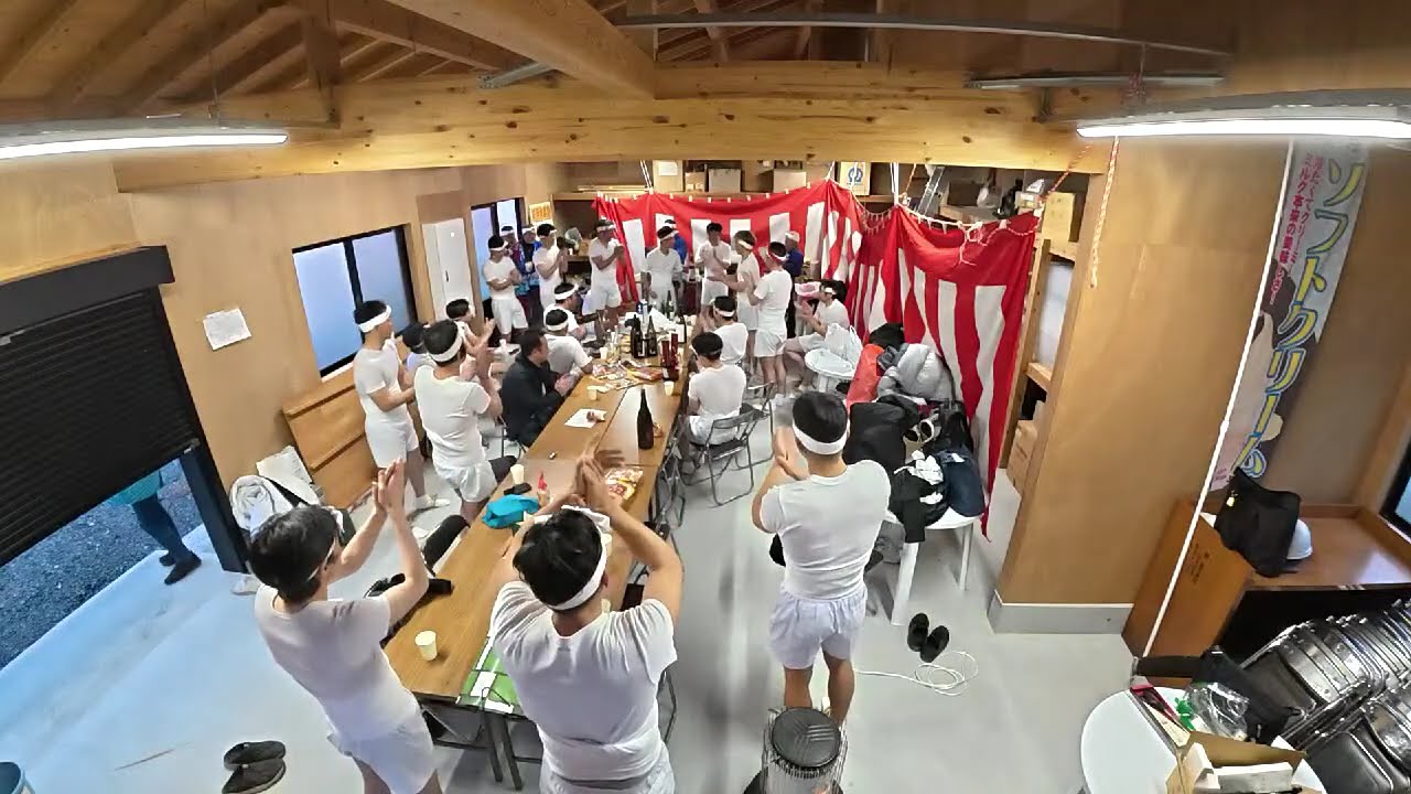 阿月神明祭 ライブ配信　裸ん坊～起し立て・水祝い