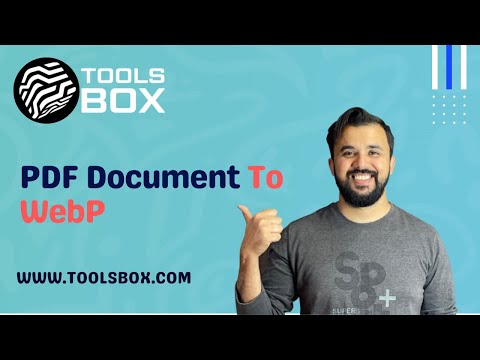 How To Convert PDF Document To WebP | WWW.TOOLSBOX.COM