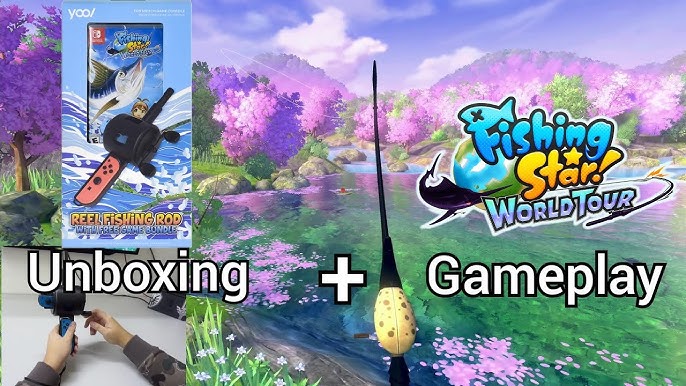 Fishing Star World Tour Reel Fishing Rod Nintendo Switch indonesia,  Unboxing & Gameplay Nintendo 