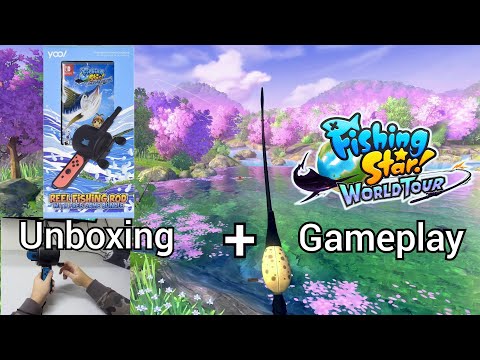Unboxing + Gameplay] Reel Fishing Rod Bundle with Fishing Star World Tour  (Nintendo Switch) 