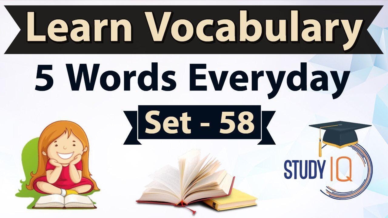 Daily Vocabulary - Learn 5 Important English Words in Hindi every day ...