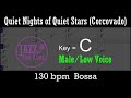 Quiet Nights of Quiet Stars (Corcovado) - with Intro + Lyrics in C (Male) - Jazz Sing-Along