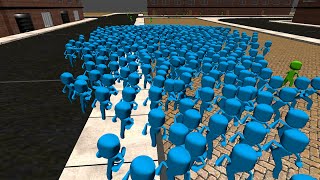 Crowd City with Mesh Animator (gpu instance)  and ComputeShader unity3d