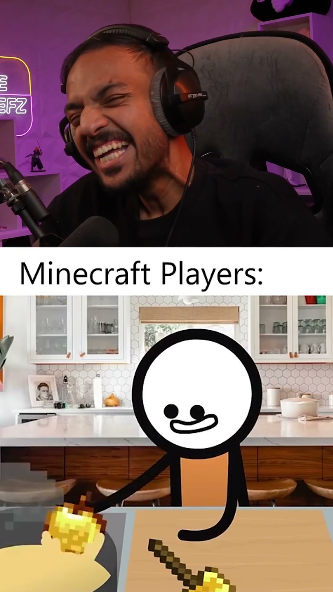 لاعبين ماين كرافت بدون سبب