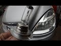 HOW TO FIT MERCEDES HEADLIGHT BULB. CLEAR VIDEO