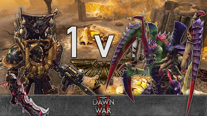 Warhammer 40k: Dawn of War 2 - 1v1 | Saibot - Chaos Lord [vs] funnyman2u - Hive Tyrant