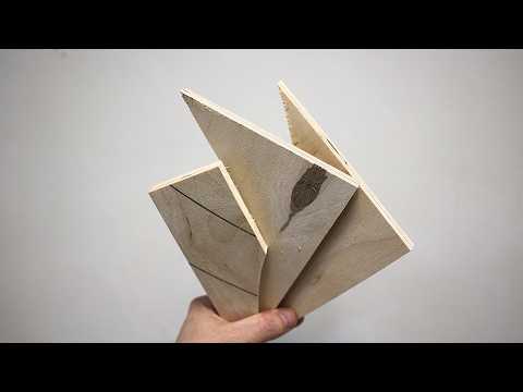 Мега ПРОСТОЙ проект из ОБРЕЗКОВ ФАНЕРЫ