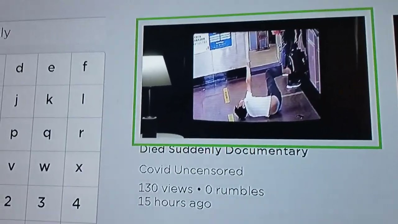 covid calculator, its built into ROKU, install the 'rumble' channel, search for this