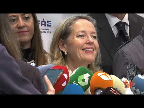 La Ministra de Asuntos Econ&oacute;micos, Nadia Calvi&ntilde;o, visita Burgos