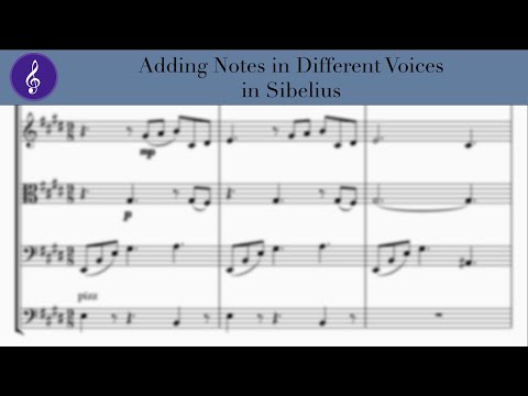 How to Add Notes of Different Lengths at the Same Time in Sibelius