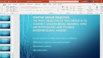 BECBC - Startup Info and Brainstorming Session