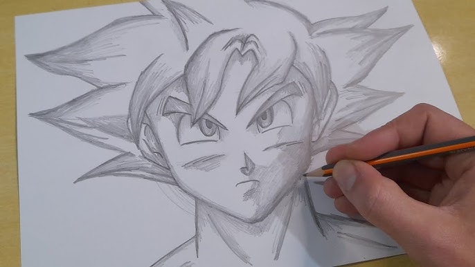 Aprender Como Desenhar O Cabelo Do Goku É FÁCIL ASSIM 😲😲 