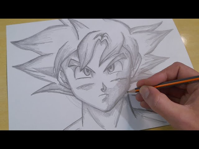 Como desenhar o Goku passo a passo desenho simples e fácil #tutorial #art # desenho #goku #comodesenhar #draw #anime