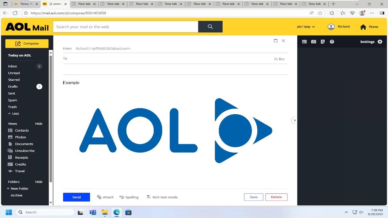 Как включить текстовый режим в почтовом клиенте AOL Mail [Руководство]