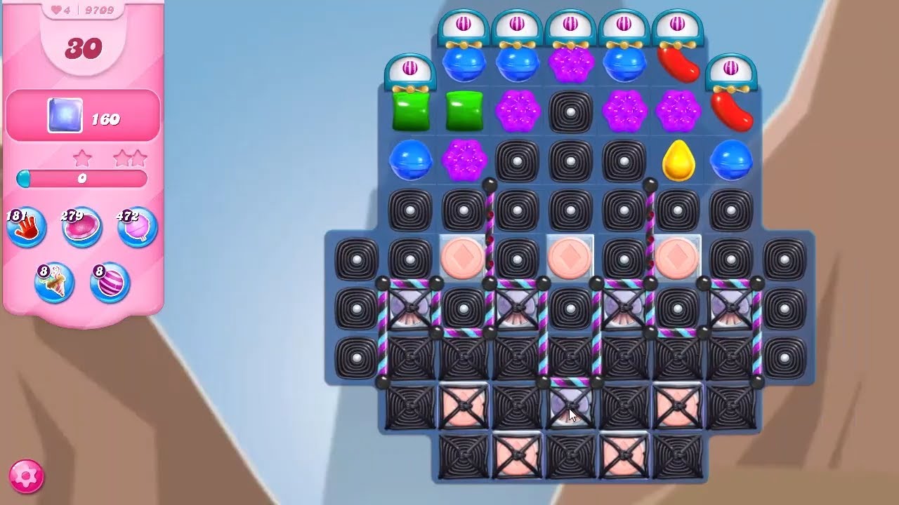 Candy Crush Saga Level 9697 NO BOOSTERS - YouTube