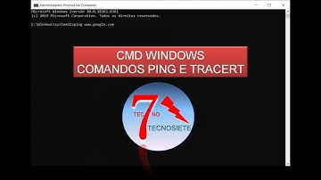 Comandos Ping e Tracert na Consola CMD no Windows