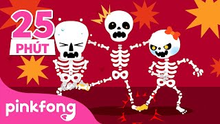 Halloween bộ xương | Bài hát cho trẻ em 💀  Tuyển tập | Cá Mập Con Baby Shark Pinkfong Nhạc thiếu nhi