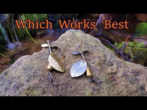 Which works better Gold or Silver Blade Spinners *Trout Fishing* 