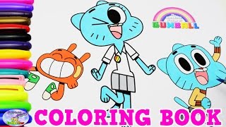 The Amazing World of Gumball Coloring Book Darwin Nicole Episode Surprise Egg and Toy Collector SETC