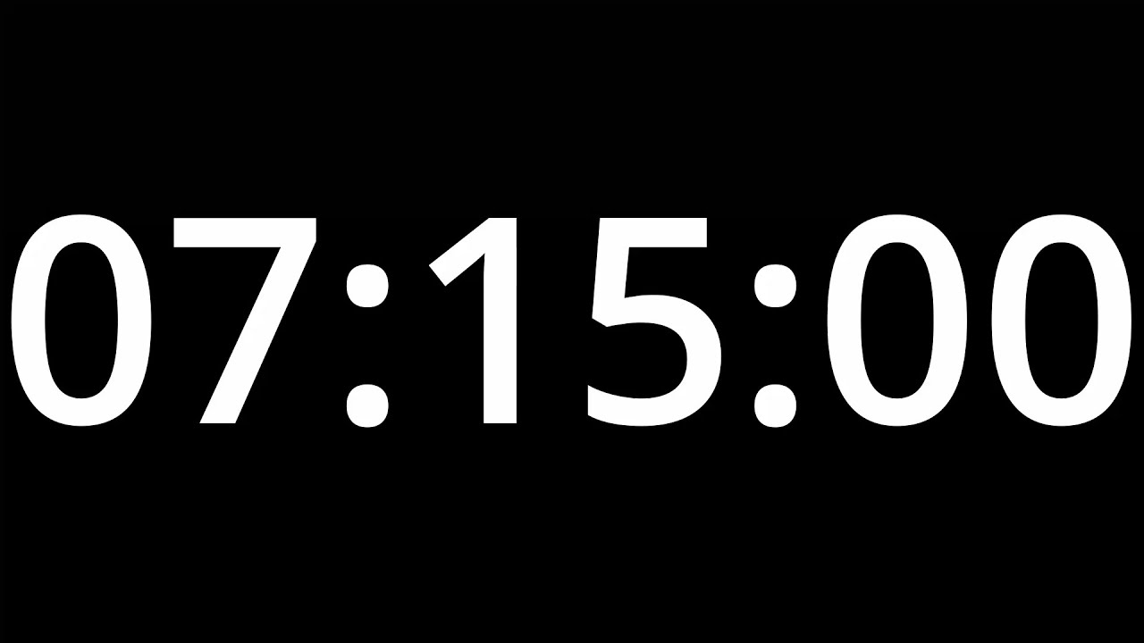 7 HOUR 15 MINUTE TIMER No Sound Full HD 1080p COUNTDOWN 435 7-hour-15-minute-timer-no-sound-full-hd-1080p-countdown-435