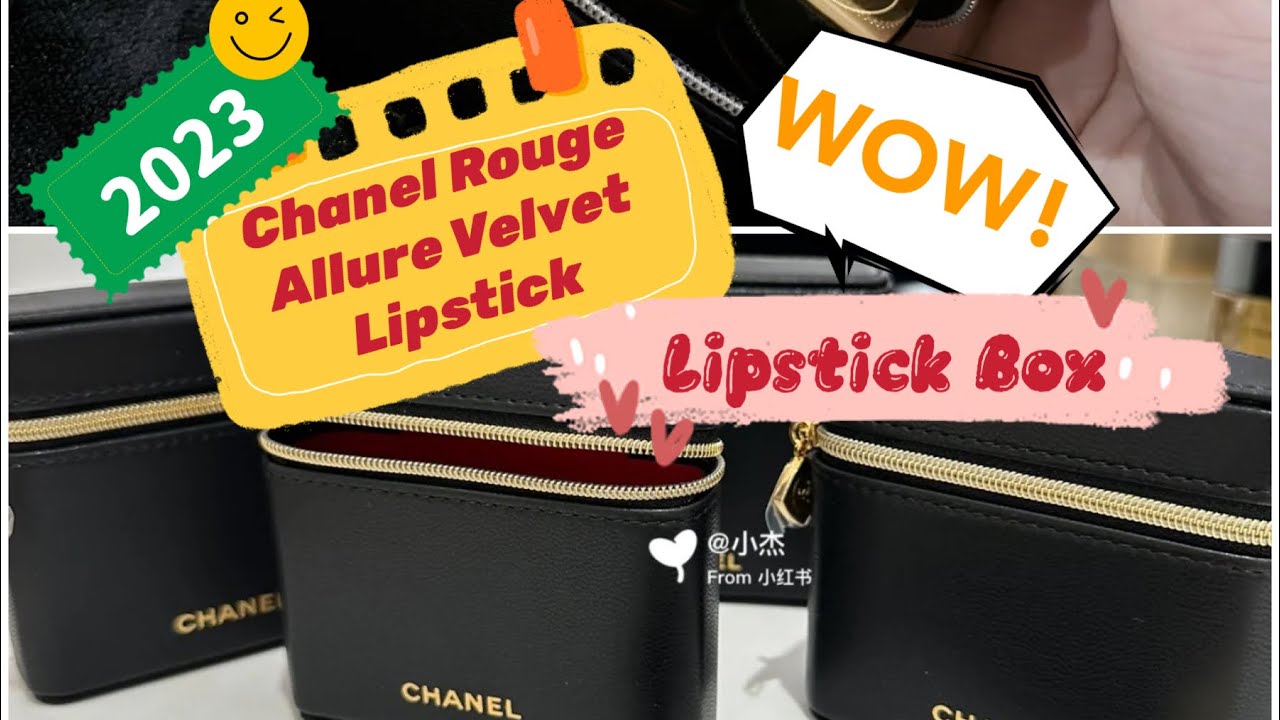 Chanel Rouge Allure Velvet Lipstick Case Mini Pouch Modified with chain  strap