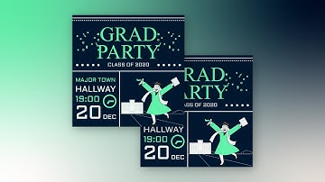 Free Invitation Design Make a Graduation Party Invitation Card for Free with Visual Paradigm InfoART