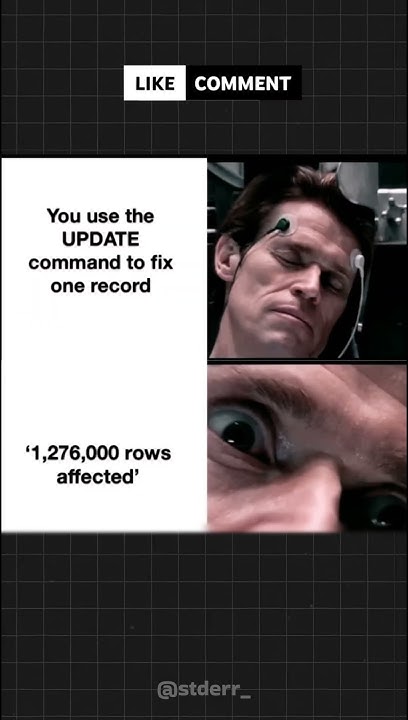 SQL UPDATE | meme | #coding #programming #sql #database - YouTube