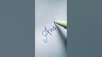 #Anshika# in #cursive writing | requested name #shortsvideo