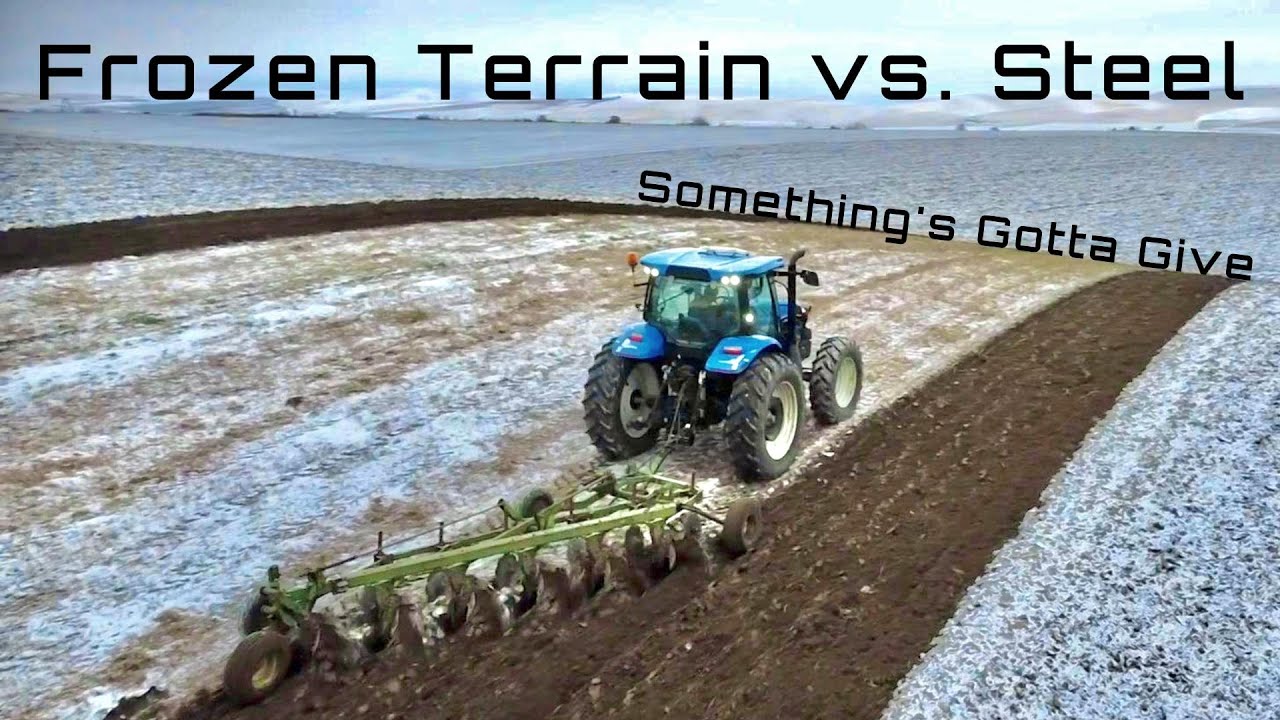 SOLO FARMING IN THE BITTER COLD OF WINTER | Snow, Freezing Rain, Ice ...