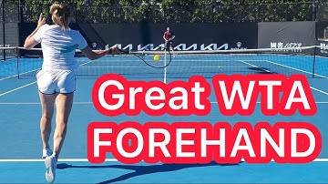 Learn From Aryna Sabalenka’s Gorgeous Forehand  (Tennis Technique Explained)