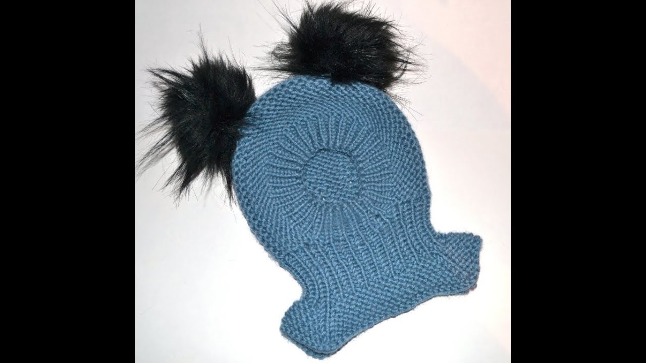 Шапочка шлем спицами