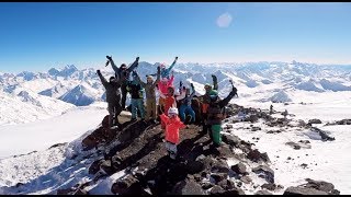 Скалы Пастухова - спуск на станцию Мир. Подьем на ратраке к скалам Пастухова (4500м)