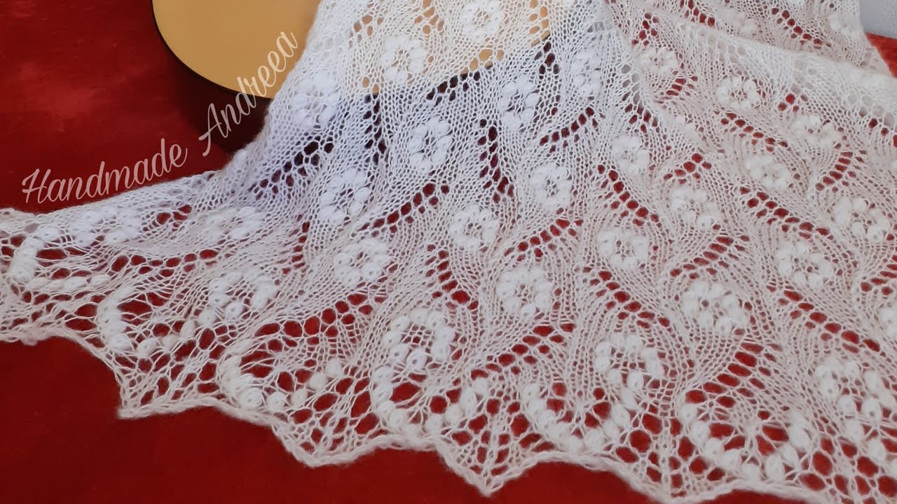 Eșarfă tricotată ,model 