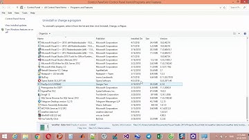 How to uninstall programs (software) in windows 8.1