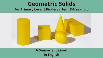 Introduction tto Shapes Using Montessori Geometric Solids | A Sensorial Lesson | Primary Level | GMN