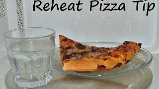 Pizza Reheat Microwave Tip. How to Get Crispy Crust on Leftover Pizza in 30 Secs by Chawla's Kitchen