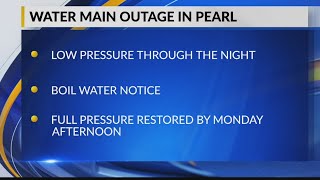 Water main breaks leaves some without water in Pearl