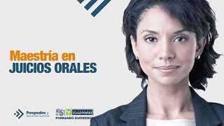 ¡Conoce la Maestría en Juicios Orales! 🎓⚖️