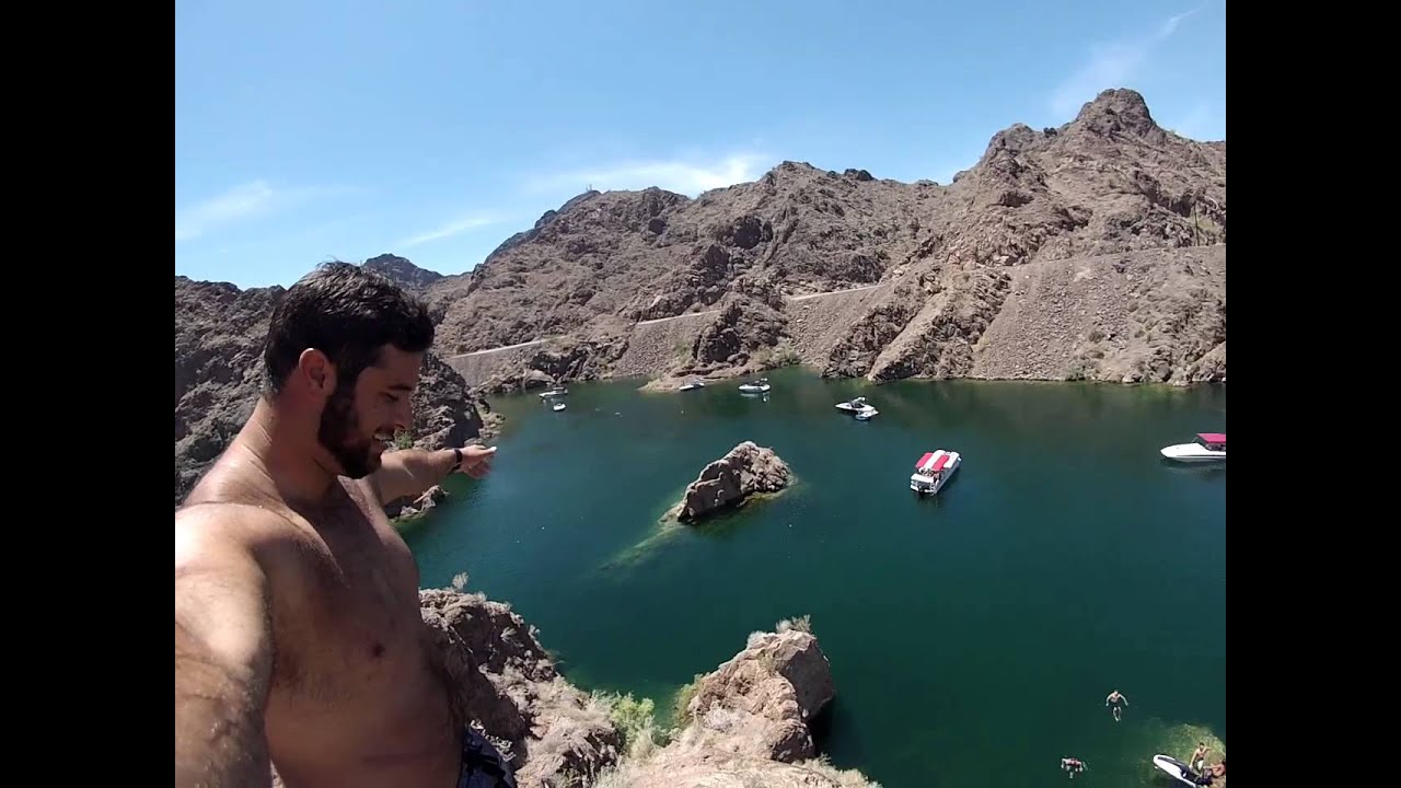 70ft GoPro Cliff Jump Lake Havasu YouTube